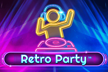 Retro Party slot logotipo