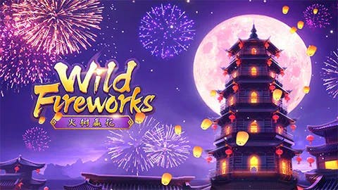 Logotipo do caça-niquel Wild Fireworks da PG Soft
