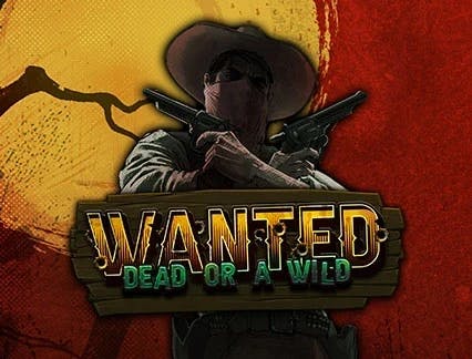 Logotipo do caça-niquel Wanted Dead or a Wild da Hacksaw Gaming